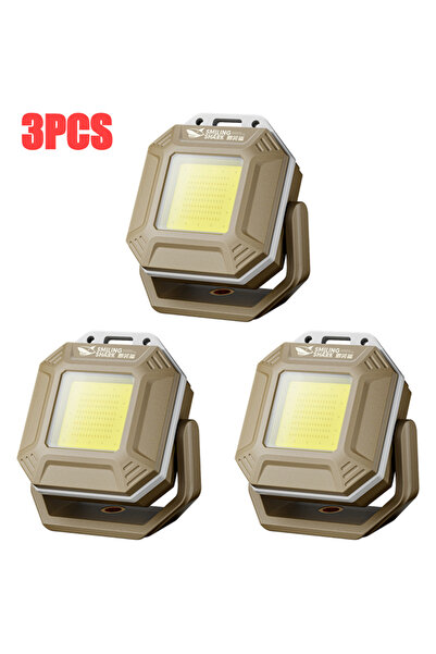 Choice Khaki 3PCS COB LED Work Light Waterproof Inspection Lamp with Magnetic...