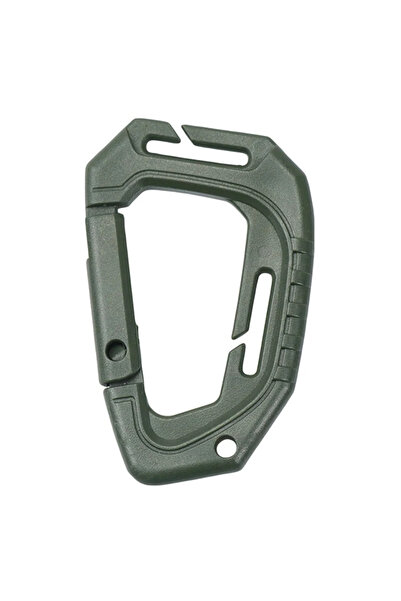 Choice Green 1Pcs Big D-type Plastic Steel Tactical Molle Quick Hook Hanging ...