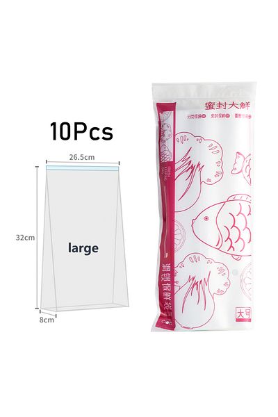 Choice 32x26.5x8cm Reusable Storage Bags, Zipper Lock Bags, Food Grade Transparent Storage Bags