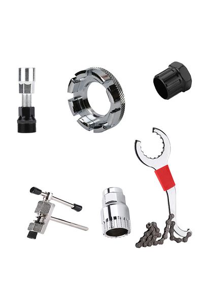 Choice Six-piece Set Bicycle Repair Tool Kits Bike Flywheel Removal Chain Breaker Cutter Crank Puller Bike