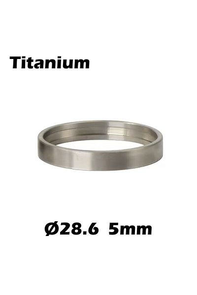 Choice 5mm CNC Bicycle Accessories Titanium Bicycle Bowl Washer Ring 1 1/8 Fork Ring 28.6mm Bike Headset Sp
