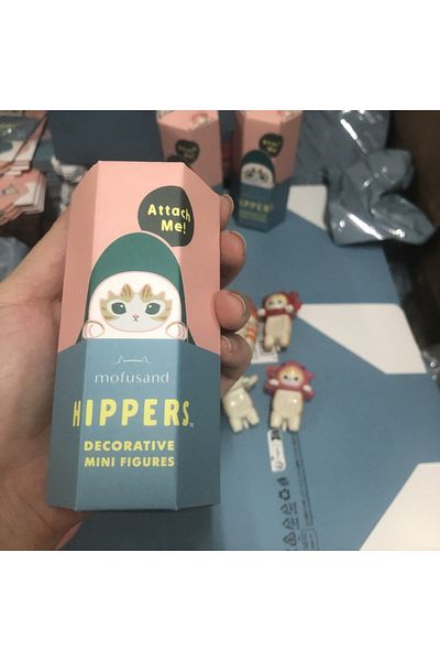 Choice Random 1pcs New Mofusand Blind Box Hippers Mini Figure Shark Cat Action Figure Toys For Fans Childre