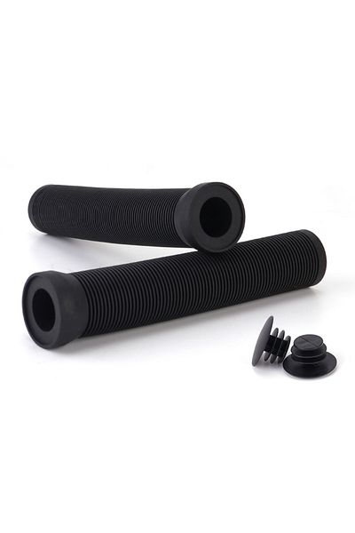 Shunmaii Black Rubber Bicycle Handlebar Grips Non-Slip Lengthening Bike Cuffs Wear-Resistant Bike Handle Grip