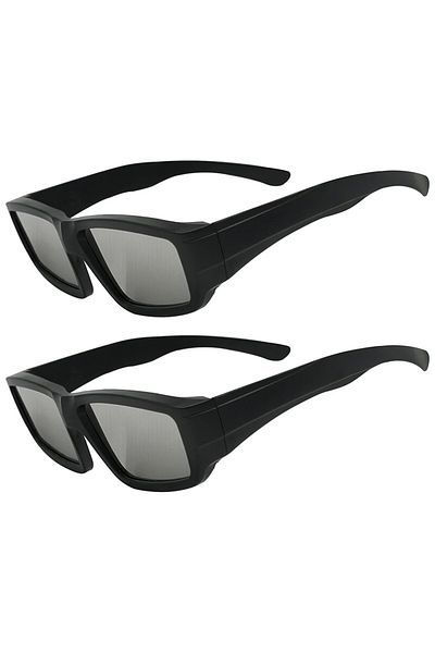 ALLOYSEED 2pcs 1-5x Solar Eclipse Glasses Protect Eyes Anti-uv Viewing Glasses Safe Shades Observation Solar G