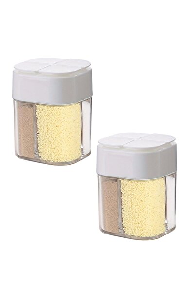 Choice 2 قطعة من هزاز التوابل للتخييم متعدد الأغراض 4 في 1 مع غطاء 4 مقصورات ...