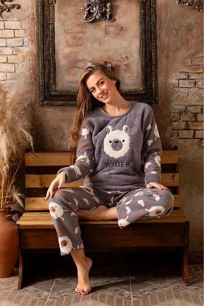 Sude Women's Winter Welsoft Pajama Set A 200/553 - 1 Piece