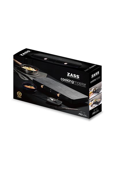 Zass Plită electrică cu inducție dublă ZIP 02, 2800W, afișaj LED, 7 setări de putere, pauză de gătit