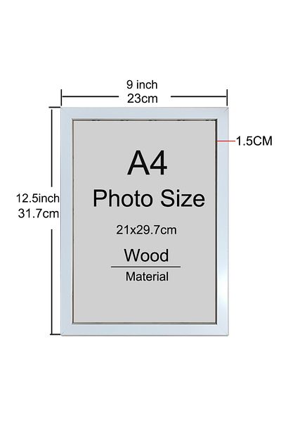 Choice 1pcs white 1/2/3pcs Wood Picture Frame A4 8X12in Honors Certificate Document Frame Wooden Photo Fram