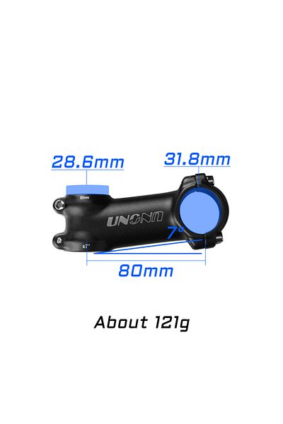 Choice 7 degree 80mm UNO Ultra Light Bike Stem 7 17 Degree MTB Road Bike Adjustable Handlebar 60/70/80/90/1
