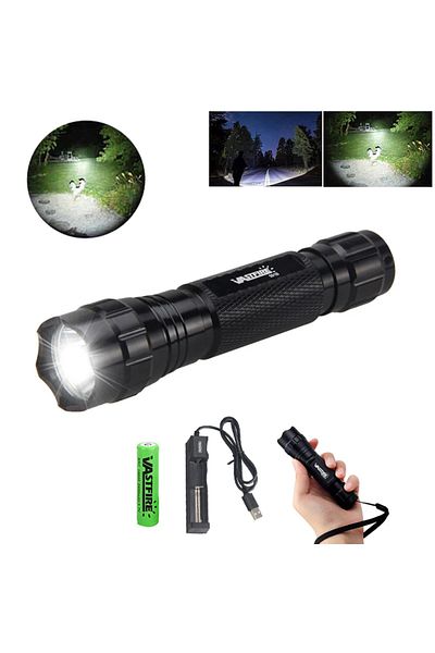 Choice White Package 2 Professional Hunting Flashlight 1 Mode 501B Torch Lintern Green/Red Tactical Aluminu