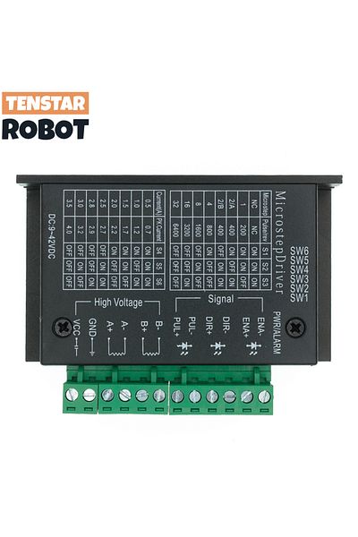 TENSTAR ROBOT Stepper Motor Driver TB6600 23 Nema 34 42/57/86 Nema17 4A DC9-40V 1 Axis Stepping M...