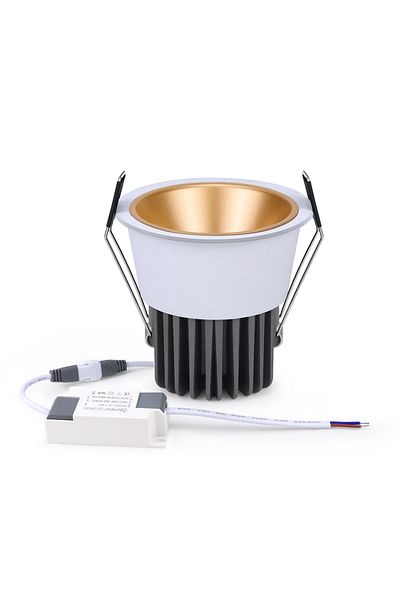 Choice 12w Warm White White and Gold Shell Aluminum LED Spot Light 5W 7W 9W 12W LED Spotlight Bulb 110V 220
