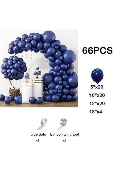 Choice AS Picture NO.1 Navy Blue Balloons Garland Arch Kit Different Sizes 5/10/12/18inch Balloon Birthday