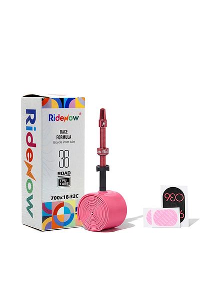 Choice Presta Valve 65mm with Patch Kit 36g 700x18-32c 1pc RideNow Metal Nozzle Tpu Inner Tube Removable Va
