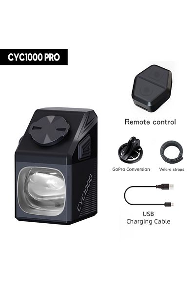 Choice CYC1000 PRO CYCLAMI Wireless Remote Bike Headlight CYC 1000 Lumens GoPro Hanging Cut Of Line Cycl Mo