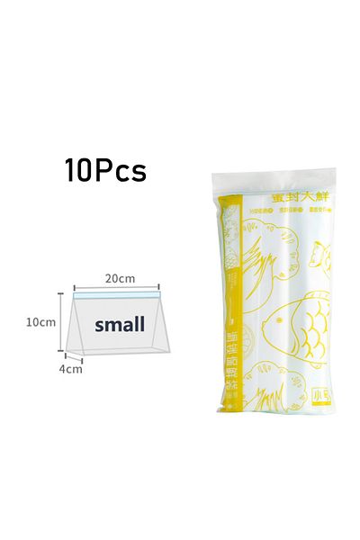 Choice 20x10x4cm Reusable Storage Bags, Zipper Lock Bags, Food Grade Transparent Storage Bags