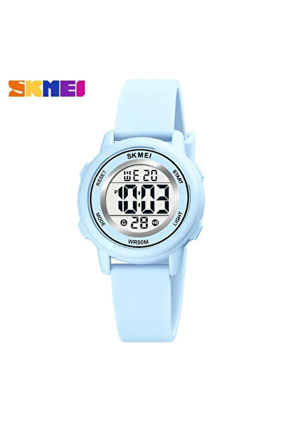 Skmei ساعة يد رياضية للأطفال من Sky Blue 1721 مقاومة للماء ومنبهة للأطفال من ...