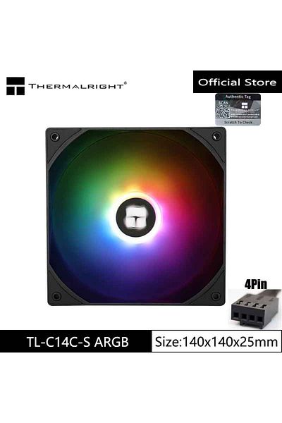 Choice مروحة تبريد وحدة المعالجة المركزية A-rgb Other Tl-c14c-s Thermalright مقاس 14 سم Argb Tl-c14cw-s تدعم اللوحة الأم