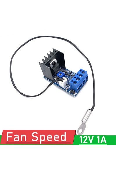 Choice DC 12V 1A Fan temperature control 2/3/4wire Automatic PC CPU Chassis Fan speed regulation PWM Th...