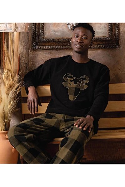 Sude Ανδρικό Σετ Πιτζάμες Winter Fleece A100/8 - 1 Τεμάχιο