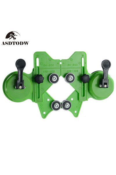 Choice 1pc Diamond Hole Saw Kit with Double Suction Cups Hole Saw Guide Jig Fixture From Hollow Drill Hole