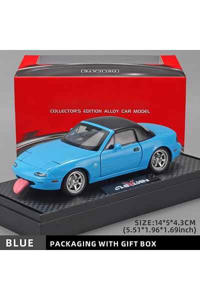 Choice Blue With Box 1:32 Mazda Mx-5 Alloy Model Car - Multi-purpose Gift Item, Decorative Home Accessory,