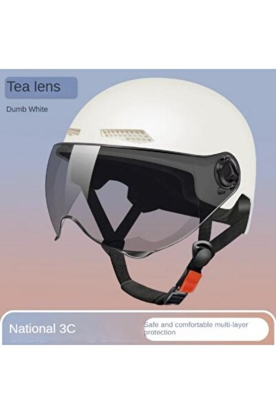 Choice خوذة أمان بيضاء للدراجات الهوائية معتمدة من 3C للرجال والنساء البالغين...