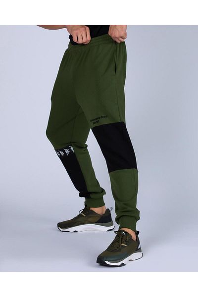 Kappa 222 Banda Venom Men's Green-black Oversize Fit Sweatpants