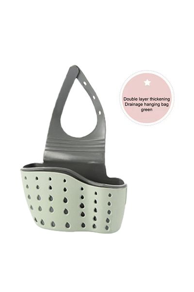 Choice 1Pc Green 1Pc Sky Blue Creative Sink Storage And Drainage Rack Hanging Bag Kitchen Faucet Adjustable