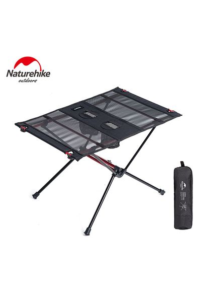 Naturehike Black Naturehike Camping Table Folding Table Lightweight Portable Tourist Table Outdoor Foldable Pic