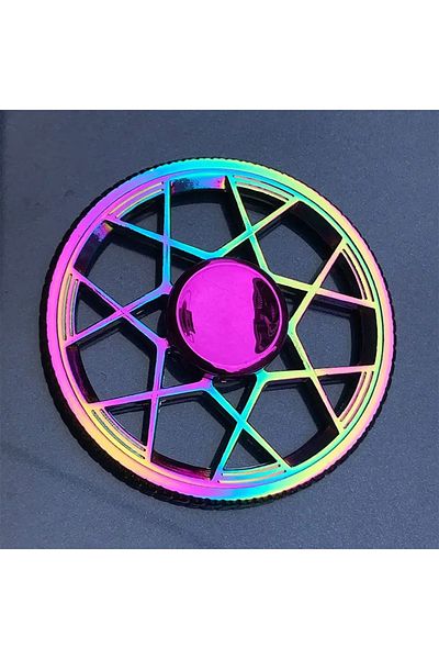 Choice M 1 piece set colorful fidget spinner for adults zinc alloy stress relief toy office anxiety relief.