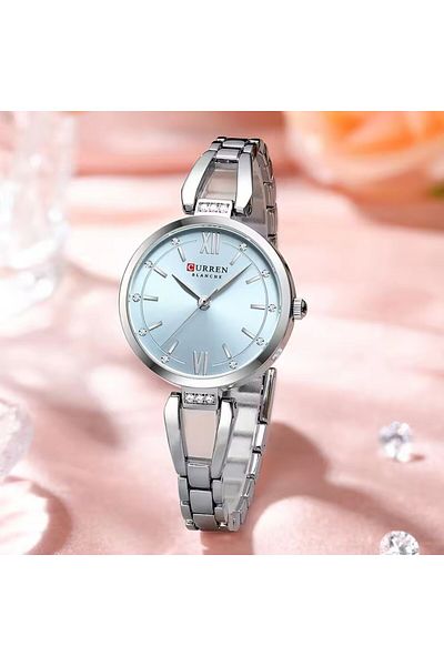 Curren color E Curren 9092 Luxury 30mm Gold Watch For Woman Diamond Ladies Quartz Watch Waterproof Stainles