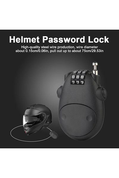 Choice Motorcycle Steel Cable Code Lock Suitcase Car Sled Telescopic Wire Rope Lock Helmet High-precisio...