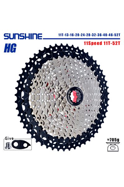 Choice 11Speed 11-52T SR SUNSHINE Bicycle Cassette Black Mountain Bike Freewheel 8/9/10/11/12 Speed HG flyw