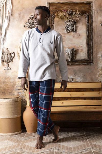 Sude Ανδρικό Σετ Πιτζάμες Winter Fleece M100/6 - 1 Τεμάχιο