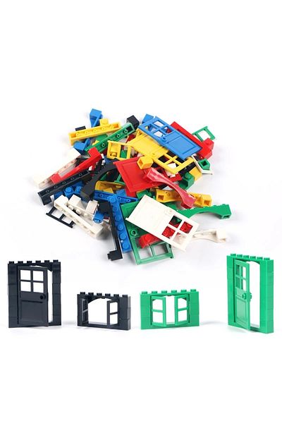 Choice 102pcs 102pcs Door Window Brick Bulk DIY House Building Blocks Bricks Toys City Architect for Childr