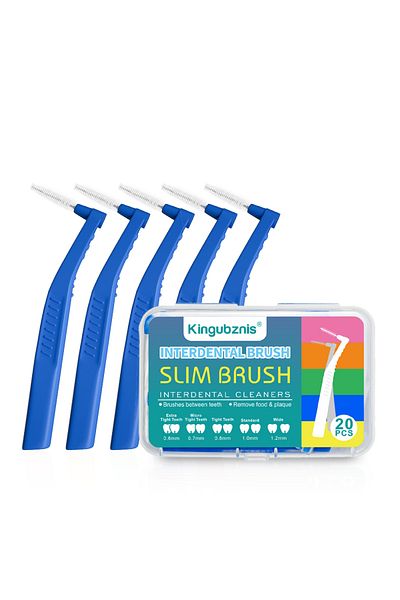 Kingubznis 1.0-1.2mm 20pcs Interdental Brush For Dental Orthodontics Clean Between Teeth Cleaning T