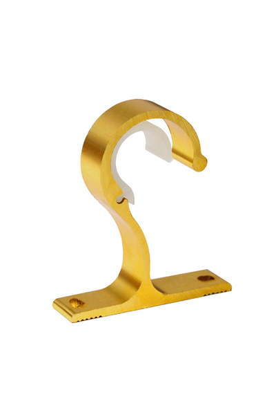 Choice 2 قطعة من قضبان الستائر الذهبية، حامل خطاف تعليق قضيب دعم المشبك المتقاطع، مشبك تثبيت خطافات الحائط المنظمة