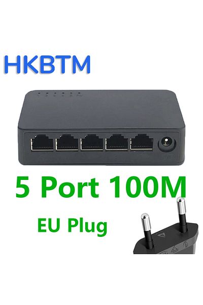 Choice 5 Port 100M Network Switch Mini 5Ports Switch Ethernet 1000Mbps/100Mbps Gigabit High Performance Sm