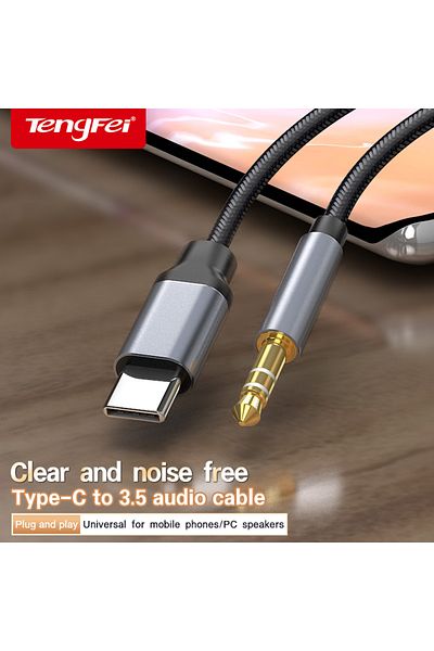 Choice 0.5m USB Type C to 3.5mm Audio Cable Audio Aux Cable For Samsung S20 S10 Car Headphone Speaker Wire