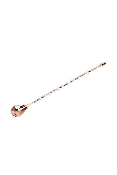 Choice 30cm Rose gold Mixing Cocktail Spoon 30/40cm Bar Teadrop Spoon Stir Spoon Spiral Pattern Stainless S