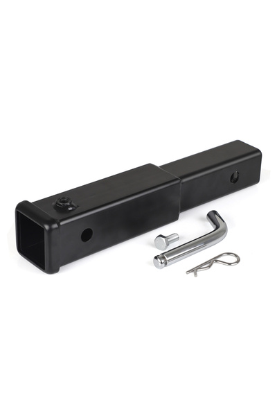 Choice 1 pc Black 9.65" Trailer Hitch Extension With 2 Inch Receiver Tube Ext...