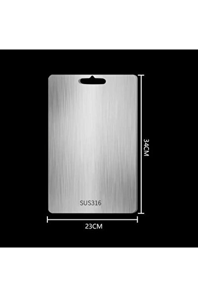 Choice لوح تقطيع سميك من الفولاذ المقاوم للصدأ مقاس 34 × 23 سم، مضاد للبكتيري...