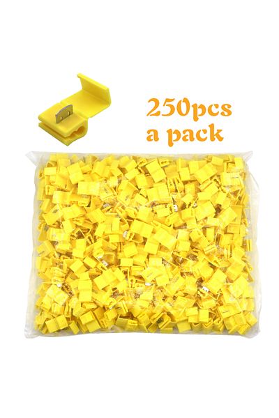 Choice 250pcs Yellow A Pack Of Scotch Lock Electric Wire Cable Connectors Quick Splice Terminal Crimp Non D