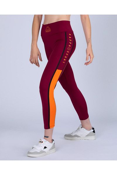 Kappa Dej Women's Red-Orange Skin Fit Performance Sweatpants