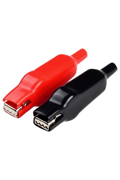 Choice 1X Red 1 X Black 2Pcs Alligator Clip 20A PVC Sheathed Alligator Clamps DIY Test Leads Crocodile Elec