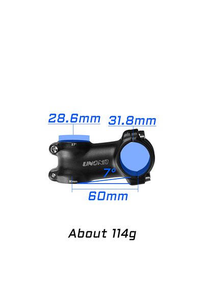 Choice 7 degree 60mm UNO Ultra Light Bike Stem 7 17 Degree MTB Road Bike Adjustable Handlebar 60/70/80/90/1