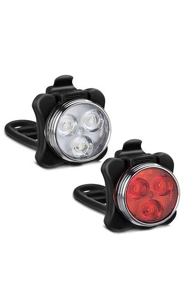 Choice HJ-030-Set Cycling Bike Taillight With USB Rechargeable Bicycle Tail Clip Light Lamp Bike Light Luz