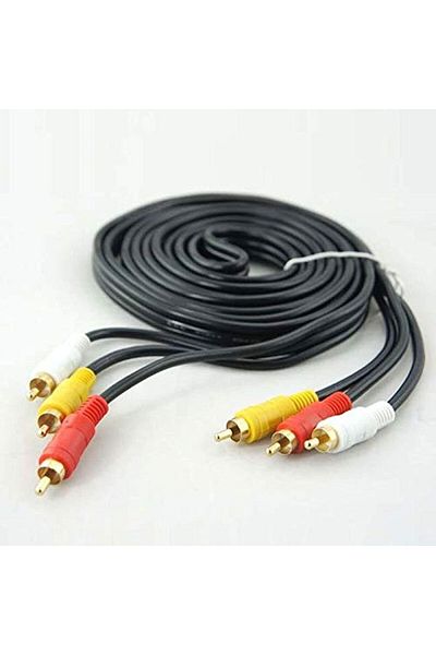 Generic 2B - كابل صوت/فيديو - 3 منافذ RCA ذكر إلى PlayStation