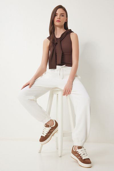 Lovelyİstanbul Jogger Modal Φούτερ ECRU LUB0094